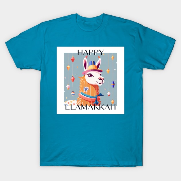 Happy Llamakkah! T-Shirt by PixelTim